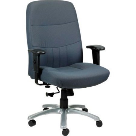 RAYNOR MARKETING Eurotech Excelsior Executive High Back Chair - Black Fabric BM9000-BLK